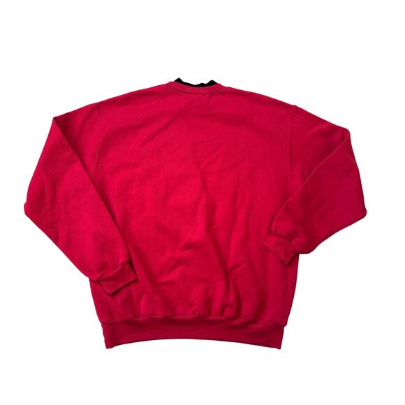 VINTAGE Bedazzled Cat Sweatshirt; Top Stitch by Moring Sun, MEDIUM/LARGE - Picture 2 of 11